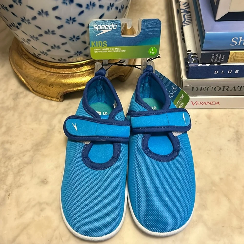 ✨BNWT - Speedo Kids' Shore Explorer Water Shoes - Blue - size Large✨